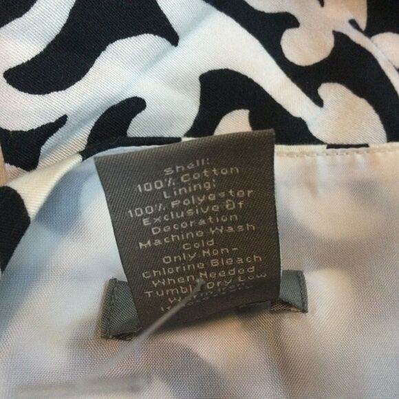 NWOT. Ann Taylor Black & White Swirl Print Dress 6 - Picture 5 of 8
